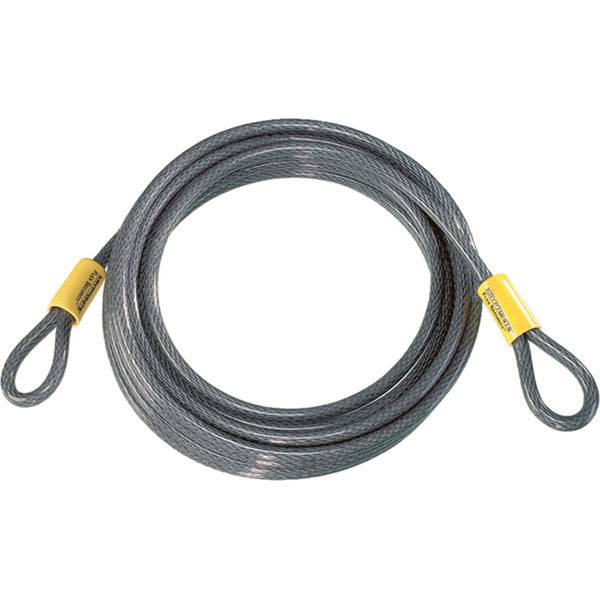 Kryptonite Kryptoflex 30ft braided steel bike security cable extension with lock, durable and flexible for bike protection.
