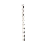 SRAM PC1 Silver single speed bike chain with 114 links and PowerLock connector, ideal for component upgrades and repairs.