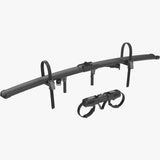 Thule EasyFold 3 foldable bike adapter for adding a third or fourth bike to Thule bike racks, shown with the compact, foldable design.
