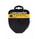 Jagwire Sport Shift Cable Slick S'Less for Campagnolo bike components, showcasing durable, low-friction shifting cable in a close-up view.