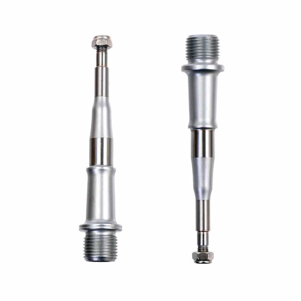 HT Components replacement bike axles, durable and high-quality components for bike upgrades, shown in the image.