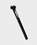 Race Face Next SL Carbon seatpost with adjustable Hunter head for XC and trail riding, featuring lightweight carbon construction.