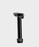 Race Face Turbine R dropper seatpost for mountain bikes, showing the sleek black component with branding and adjustable collar.