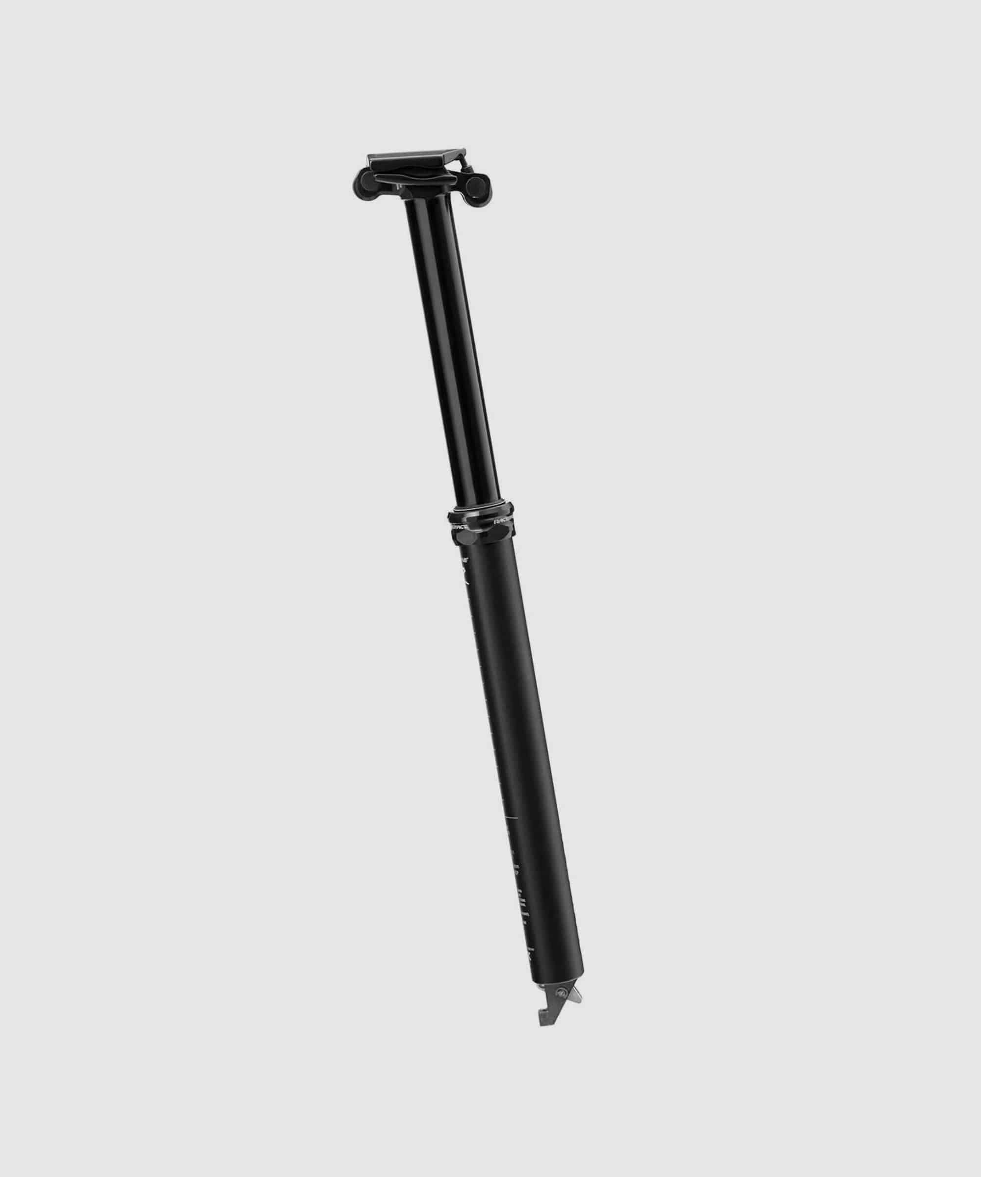 Race Face Turbine R Dropper Seatpost for mountain bikes, featuring adjustable height and durable construction.