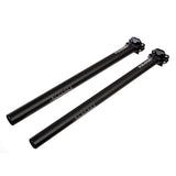 Gusset Components Lofty XXL seatpost with 2-bolt micro-adjust, 450mm length, fits 27.2mm and 30.9mm diameter bike frames.