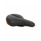 Selle Royal Explora black bike saddle with Royalgel® comfort and ICS system, designed for relaxed riding and enhanced support.