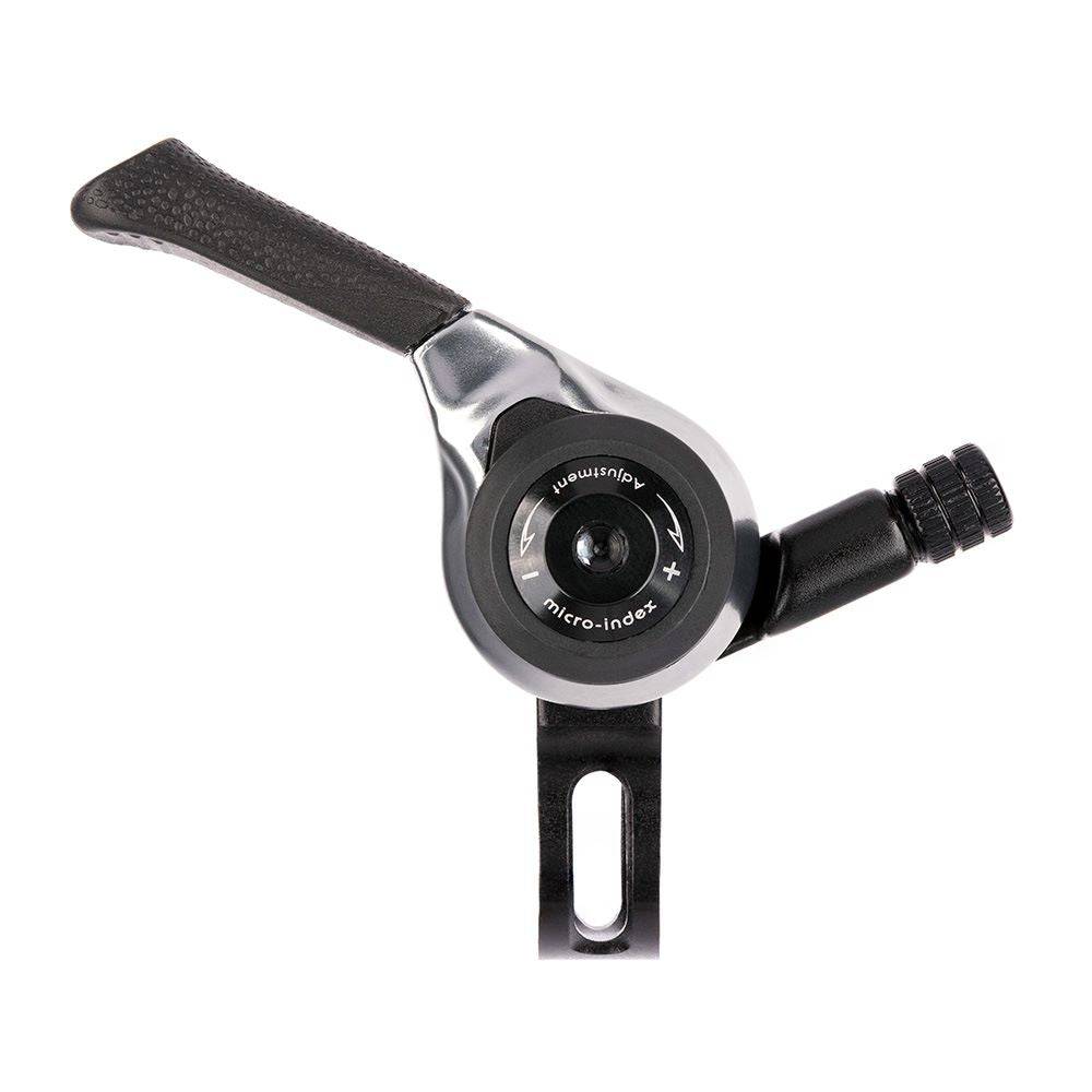 MicroSHIFT MTB thumb shifters with CNC aluminium body, 22.2mm bar clamp, friction mode for mountain bike components