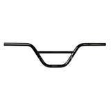 Gusset Components MXR Cruiser BMX handlebar with 730mm width, cut-down markings, and sturdy metal construction for BMX riding.