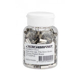 Jagwire End caps Open - 5mm Brake - Brass Silver 50 Pack | Swinnerton Cycles