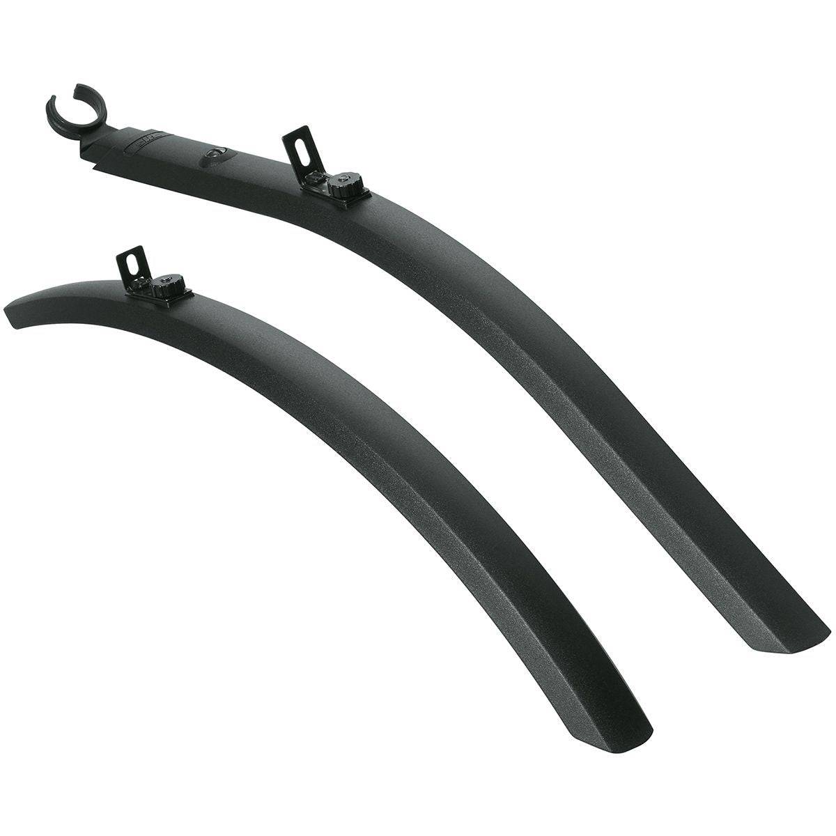 SKS trekking mudguard set for 27.5-28 inch tires, universal fit, with snap-on design, ideal for mountain and touring bikes