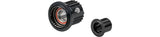 Black DT Swiss Bontrager DT240 MTB hub freehub endcap with Shimano Micro Spline compatibility, component for mountain bike wheels.