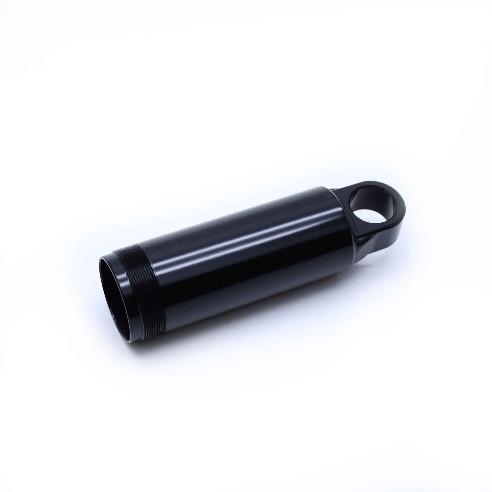 Fox Shock FLOAT black anodised rear shock component for 2022 mountain bike, part of Fox's suspension spares and accessories.