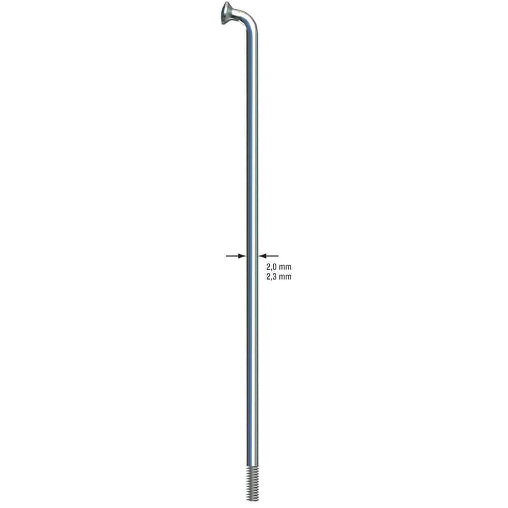 sapim leader silver spokes silver 296mm single