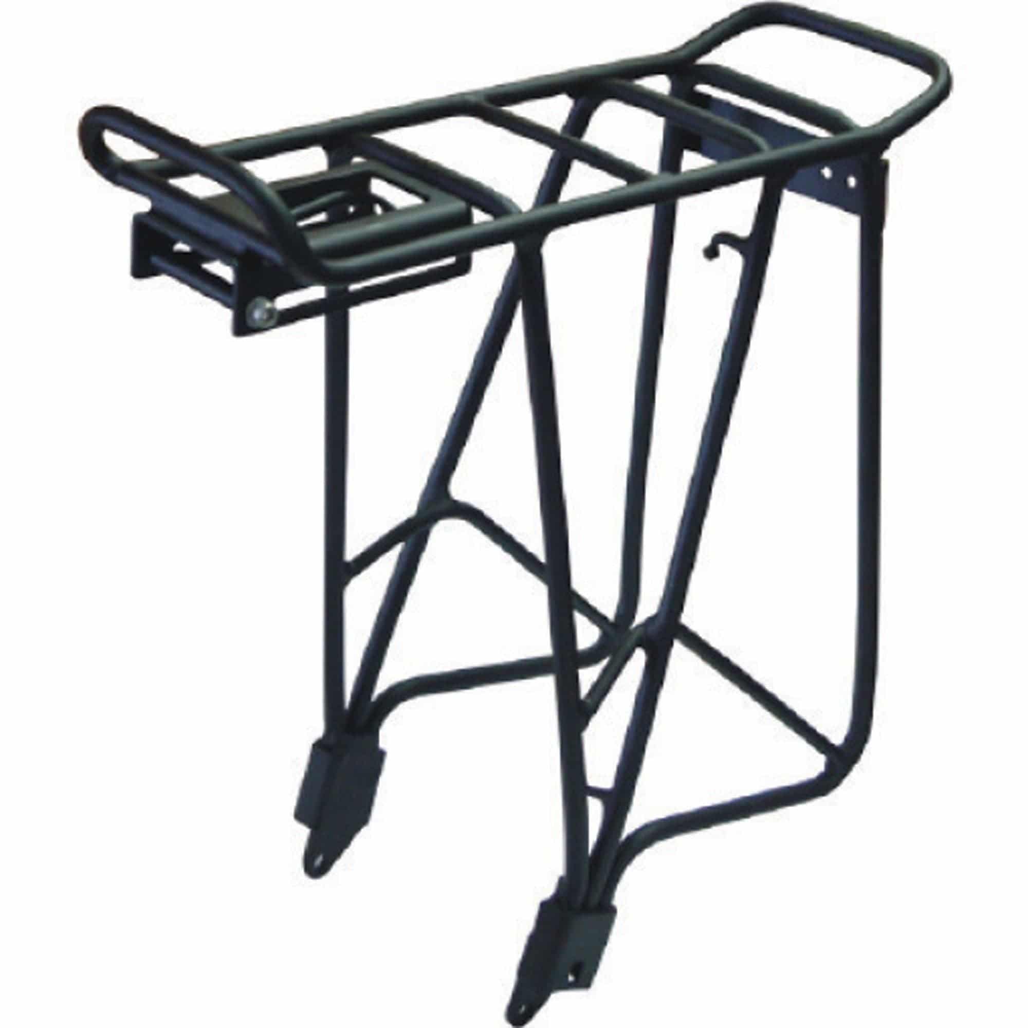 Giant rear carrier rack with pump mount for 700C and 26-inch wheels, ideal for touring and commuting bicycles.