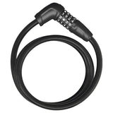 ABUS 6412C/85 BK SCMU bike cable lock with combination number lock for secure bike accessories, black braided steel cable