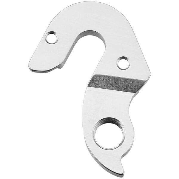 Durable M Part gear hanger for Stevens bikes, replacement bike frame protector, shown attached to bike frame component.