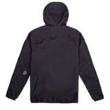 Race Face Stash Jacket 2021 lightweight wind and water-resistant outdoor jacket, shown packed and partially unzipped.