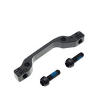 Hayes IS mount brake adaptors for secure disc brake installation on bicycle components, showing the metal brackets and mounting hardware.