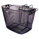 Adie front mesh basket with holder for road and mountain bikes, durable bike accessory for carrying essentials.