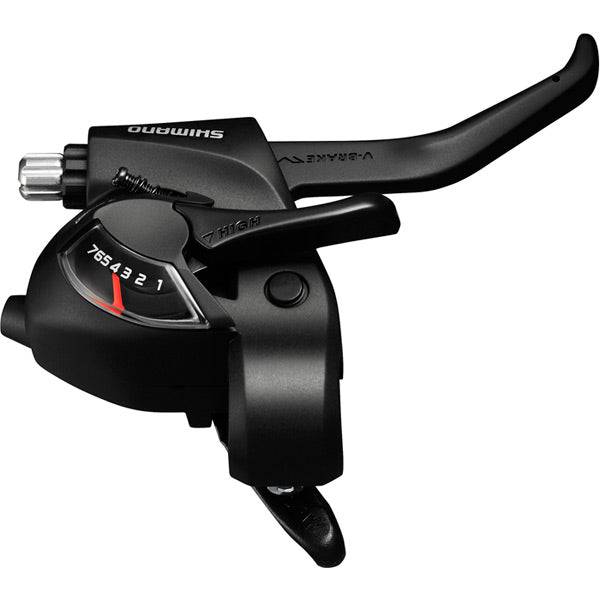 shimano shifters st ef41 ez fire plus sti set for v brakes 2 finger lever black p47768