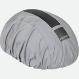 HUMP Ultra-Reflective Waterproof Helmet Cover for adult helmets, providing safety and weather protection in rainy conditions.