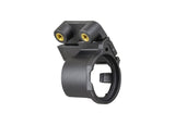 Trek Domane+ e-bike charge port holder assembly for secure charging, showcasing the component part for easy access and replacement.