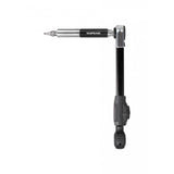 Topeak Torq Rocket Mini Ex Black torque wrench with 17 bike repair functions, compact workshop tool for precise torque adjustments