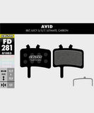 Galfer standard bike disc brake pads showing metal backing plates and friction surfaces for reliable, quiet braking performance.