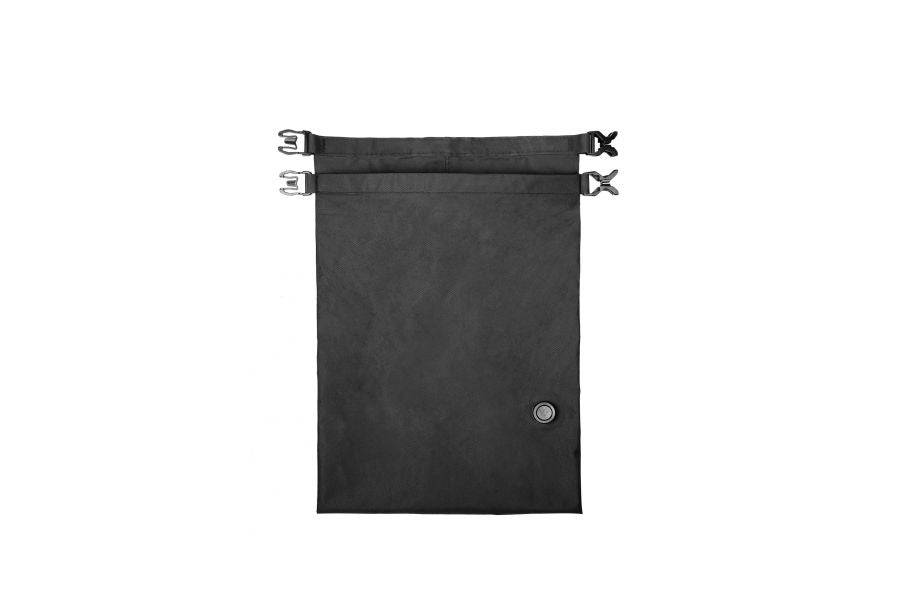 Topeak Spare Frontloader waterproof liner bag in black for bike rack, designed as a durable cycling accessory.