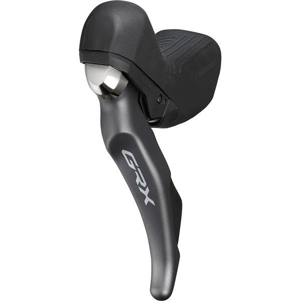 Shimano GRX ST-RX810 mechanical shift and hydraulic disc brake STI lever for gravel bikes, black ergonomic component.