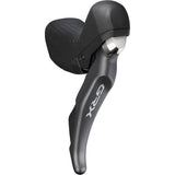 Shimano GRX ST-RX810 mechanical shift and hydraulic disc brake STI lever for gravel bikes, shown in black with gear and brake controls.