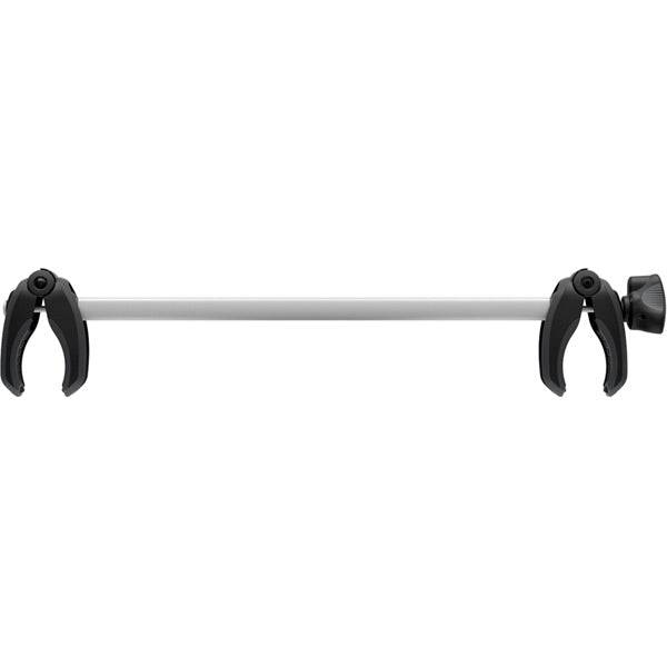 Thule BackSpace 9382 bike arm add-on for VeloSpace XT 2-bike rack, showing the sturdy metal arm attachment for bike transport.