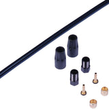 TRP 5.0mm black brake hose kit for disc brakes, 2000mm length, compatible with TRP and Tektro mountain bike disc brake systems.