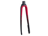 Trek 2017 Domane SLR 9 700C disc brake forks with flat-mount calipers and thru-axle, bike component for high-performance road cycling.