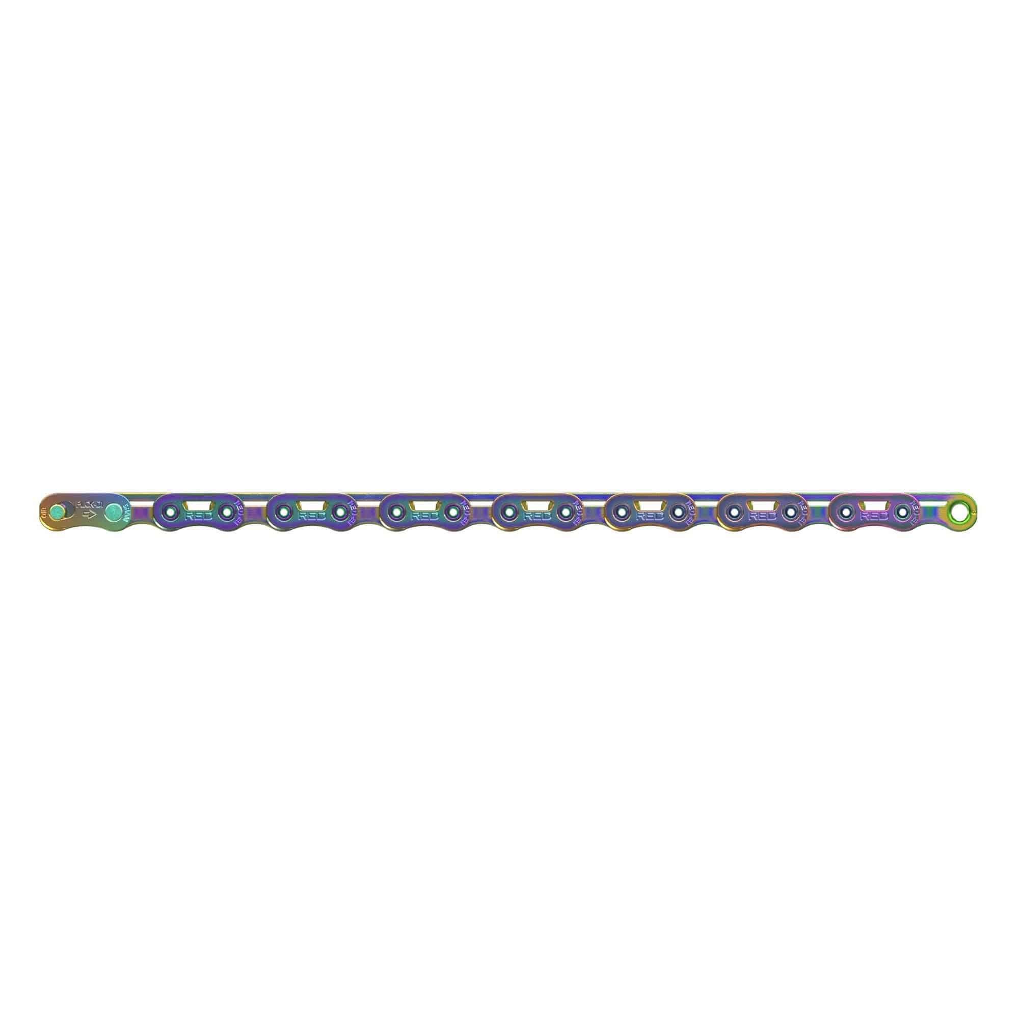 SRAM Red E1 12-speed road bike chain with PowerLock connector, lightweight components for smooth shifting and durability