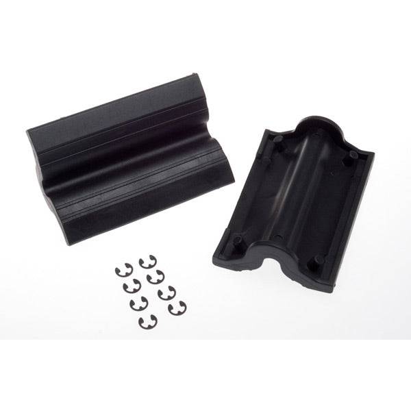 Park Tool 1185K clamp covers for PCS workstands, providing protection and a secure grip during bike repairs and maintenance.