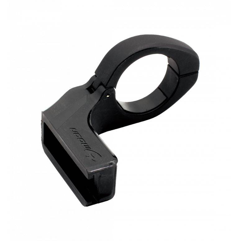 Moon Sport RB-33 MX Handlebar Mount for 31.9mm bars, compatible with MX HM and LINK accessories, shown on bicycle handlebar