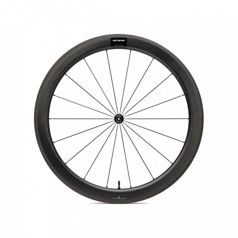 Scope Cycling S5 Rim Carbon Road Wheelset Black 55mm Rim Brake Shimano Carbon | Swinnerton Cycles