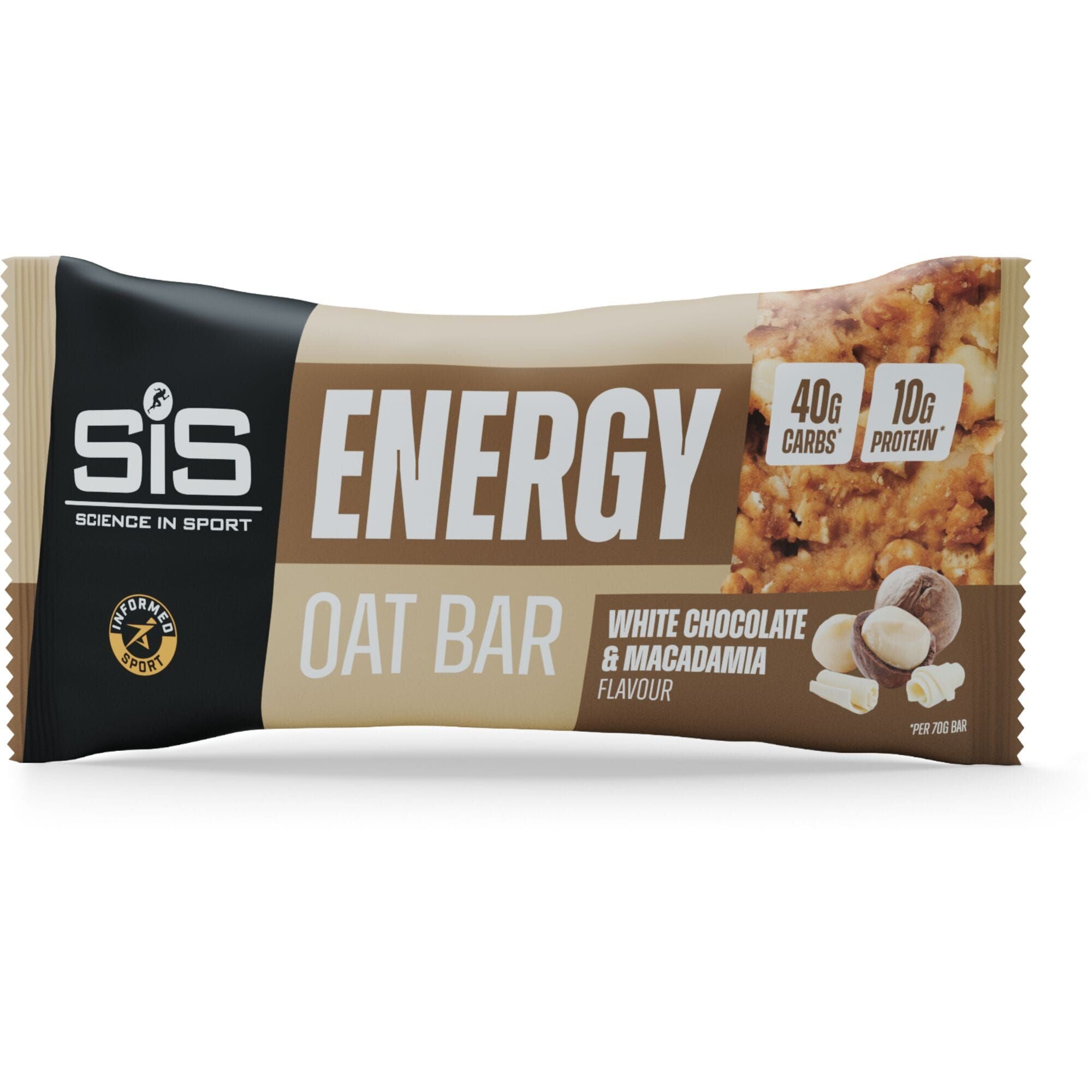 Science In Sport Energy Oat Bar, a nutrition snack with oats for sustained energy and muscle support, shown in the image.