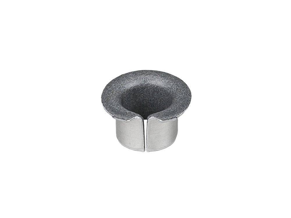 Trek Madone SLR IsoSpeed flanged bushing in natural size, component for smooth ride on road bikes, close-up of the bushing.