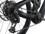 Giant Reign Advanced E+ 1 2026 electric mountain bike with SyncDrive Pro motor and Maestro suspension, shown outdoors.