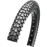 Maxxis Holy Roller BMX tire with 60 TPI wire bead, single compound for dirt and street riding, shown in this product image.