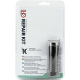 Gear Aid Aquasure Repair Kit with Tenacious Tape for outdoor gear clothing repairs, featuring tape and repair tools.