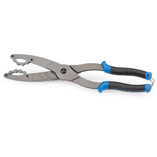 Park Tool CP-1.2 cassette pliers for 5-12 speed bike cassettes, featuring a 9-24T grip for workshop use.