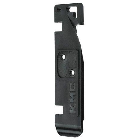 KMC Chain Aid bike tool with chain latch, MissingLink holder, valve core remover, and tyre lever for workshop use