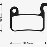 Aztec e-bike disc brake pads for Shimano XTR M975 M965 M966 Saint M800, showing the brake pads' detailed surface design.