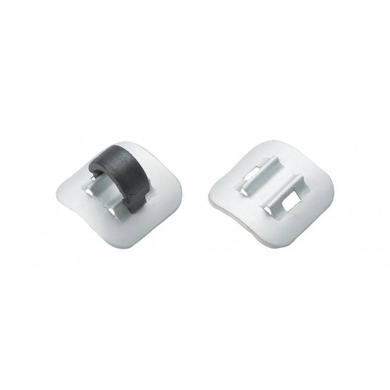 Jagwire alloy stick-on cable guide adhesive spare for bike components, shown on a white background.