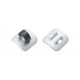 Jagwire alloy stick-on cable guide adhesive spare for bike components, shown on a white background.
