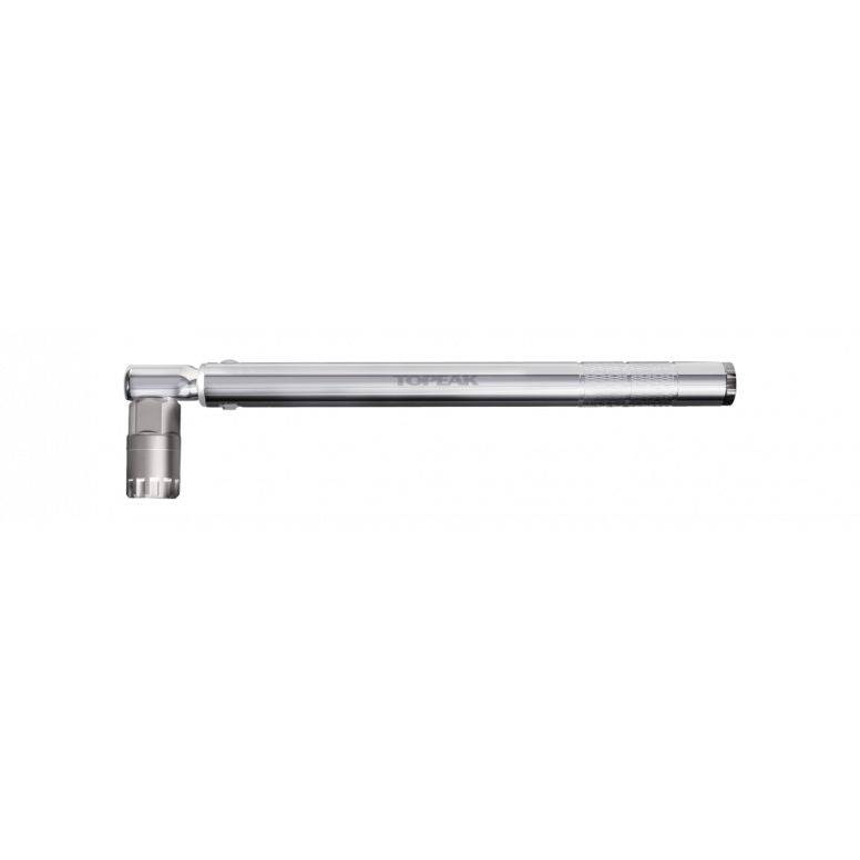 Topeak Torq Wrench 40Nm with Freewheel Lockring Tool in silver, workshop tool for precise bike maintenance and adjustments.