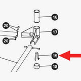 Park Tool spring button replacement for PCS-9 and PCS-10 bike repair stands, workshop tool accessory.
